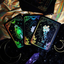 Load image into Gallery viewer, GOLD Crystalstruck Tarot© Card Deck
