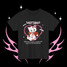 Load image into Gallery viewer, Sagittarius Halloween Kitty Cat Unisex Short Sleeve Tee
