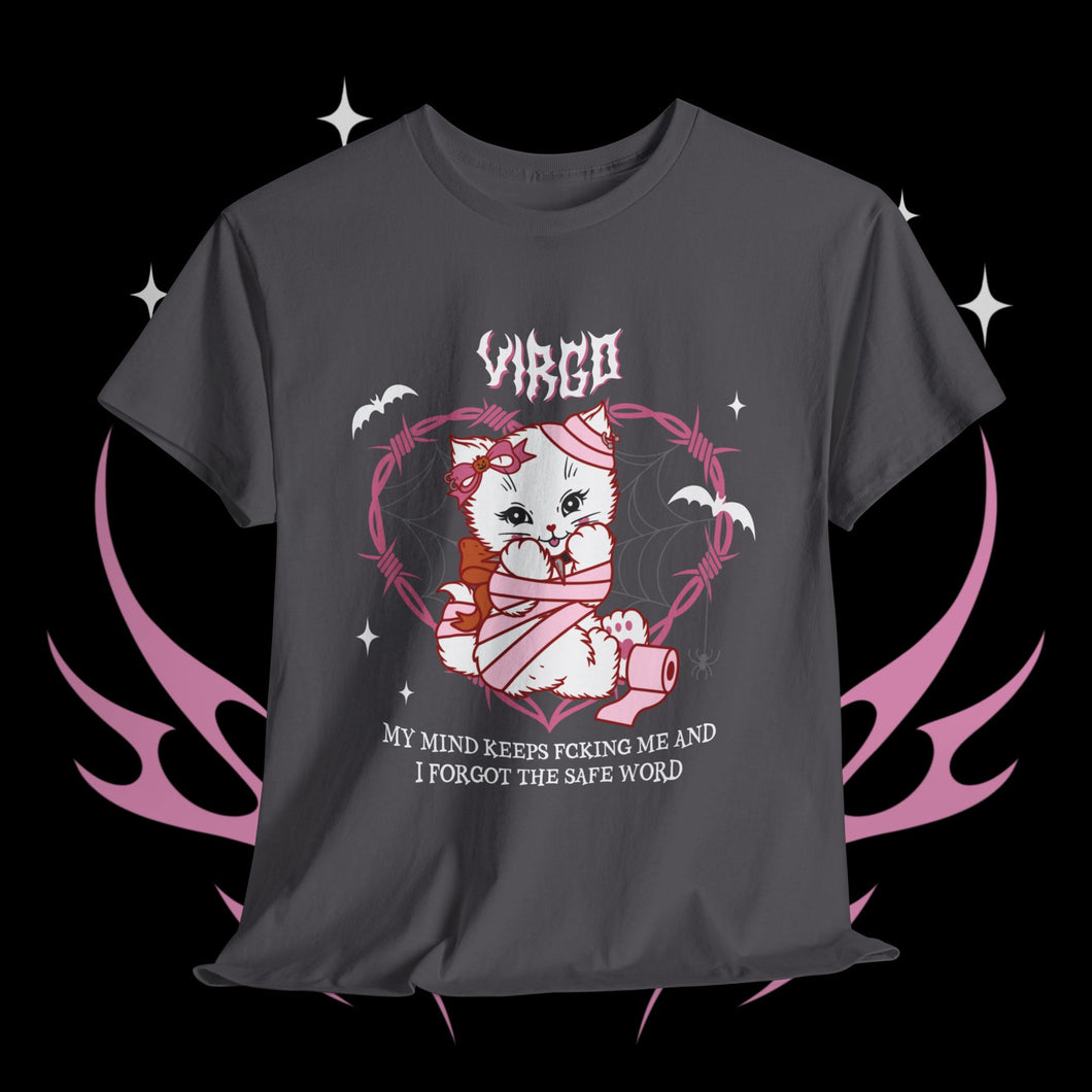 Virgo Halloween Kitty Cat Unisex Short Sleeve Tee