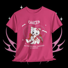 Load image into Gallery viewer, Cancer Halloween Kitty Cat Unisex Short Sleeve Tee
