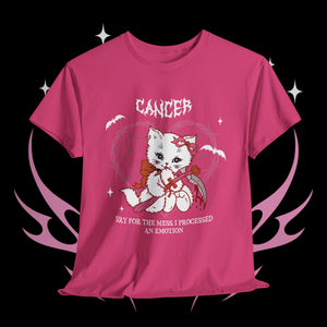 Cancer Halloween Kitty Cat Unisex Short Sleeve Tee