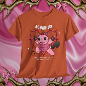 Aquarius Halloween Cartoon Unisex Short Sleeve Tee