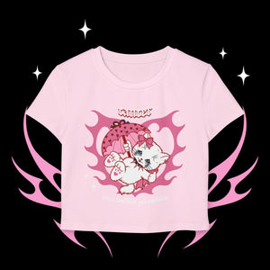 Cancer Kitty Cat Women's Baby Tee