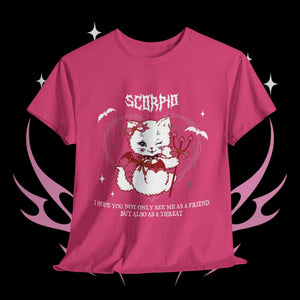 Scorpio Halloween Kitty Cat Unisex Short Sleeve Tee