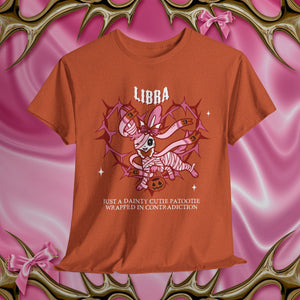 Libra Halloween Cartoon Unisex Short Sleeve Tee