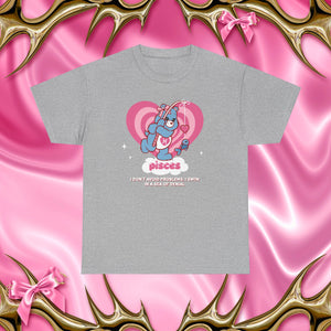 Pisces Care Bear Cartoon Unisex Short Sleeve Tee