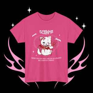 Scorpio Halloween Kitty Cat Unisex Short Sleeve Tee