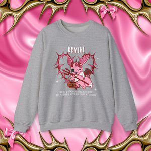 Gemini Halloween Cartoon Unisex Crewneck Sweatshirt