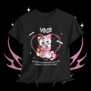 Virgo Halloween Kitty Cat Unisex Short Sleeve Tee