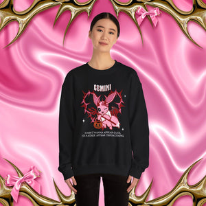 Gemini Halloween Cartoon Unisex Crewneck Sweatshirt