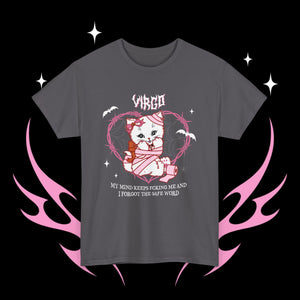 Virgo Halloween Kitty Cat Unisex Short Sleeve Tee