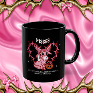 Pisces Halloween Cartoon Mug