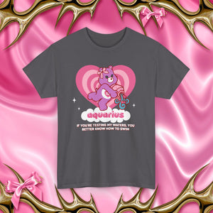 Aquarius Care Bear Cartoon Unisex Short Sleeve Tee