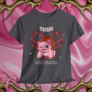 Taurus Halloween Cartoon Unisex Short Sleeve Tee