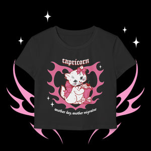 Capricorn Kitty Cat Women's Baby Tee