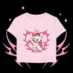 Leo Kitty Cat Women's Baby Tee