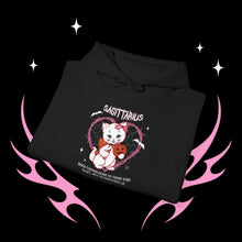 Load image into Gallery viewer, Sagittarius Halloween Kitty Cat Unisex Hoodie
