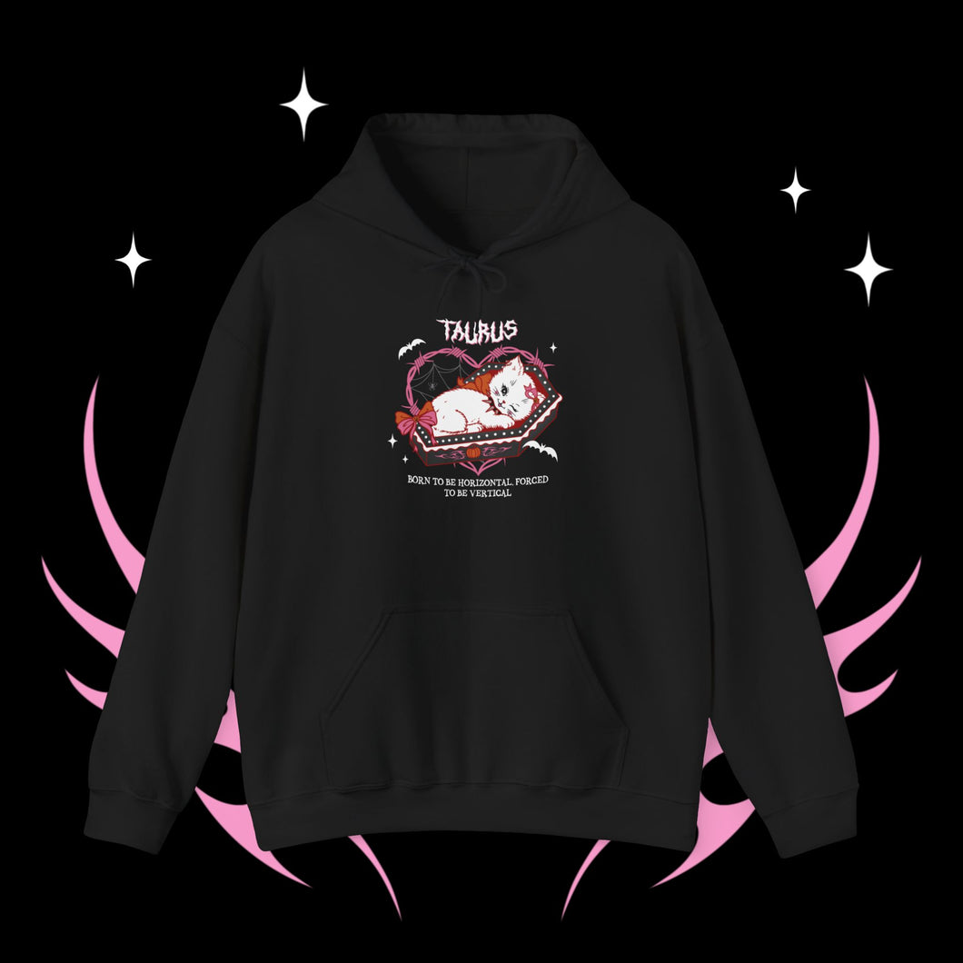 Taurus Halloween Kitty Cat Unisex Hoodie