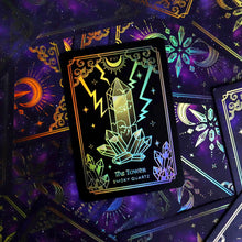 Load image into Gallery viewer, GOLD Crystalstruck Tarot© Card Deck
