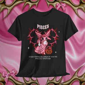 Pisces Halloween Cartoon Unisex Short Sleeve Tee