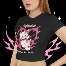 Load image into Gallery viewer, Sagittarius Kitty Cat Women&#39;s Baby Tee
