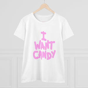 I Want Candy Women's Cotton T-Shirt