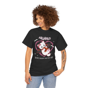 Aquarius Halloween Kitty Cat Unisex Short Sleeve Tee