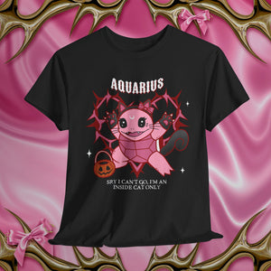 Aquarius Halloween Cartoon Unisex Short Sleeve Tee