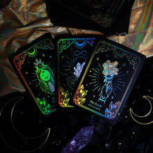 Load image into Gallery viewer, DISCOUNTED/IMPERFECT GOLD Crystalstruck Tarot© Card Deck
