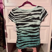 Load image into Gallery viewer, myspace princess teal blue shirt top Small
