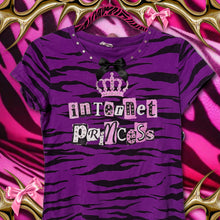 Load image into Gallery viewer, internet princess purple zebra shirt top
