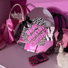 Load image into Gallery viewer, juicy inspired dude where’s my couture heart mirror wall decor
