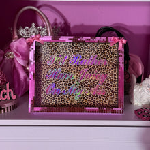 Load image into Gallery viewer, juicy inspired i’d rather have juicy pink disco frame wall decor
