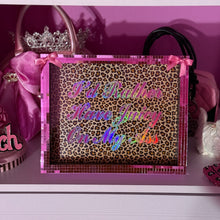 Load image into Gallery viewer, juicy inspired i’d rather have juicy pink disco frame wall decor
