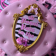 Load image into Gallery viewer, juicy inspired royal pain in the a ornate mirror wall decor
