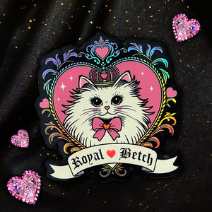 Royal Betch Sassy Kitty Cat Holo Sticker