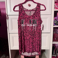 Load image into Gallery viewer, F_ck all i need is u pink leopard tank top
