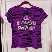 Load image into Gallery viewer, internet princess purple zebra shirt top
