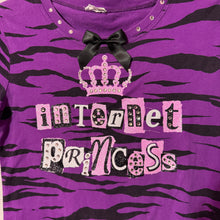 Load image into Gallery viewer, internet princess purple zebra shirt top
