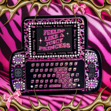 Load image into Gallery viewer, Feelin Like a Juicy Princess Leopard Juicy Sidekick Mcbling Holo Glitter Sticker
