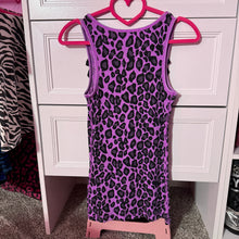 Load image into Gallery viewer, myspace top 8 survivor purple leopard tank top
