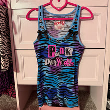 Load image into Gallery viewer, punk princess blue zebra tank top
