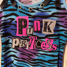 Load image into Gallery viewer, punk princess blue zebra tank top
