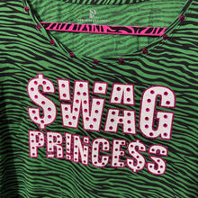 Load image into Gallery viewer, swag princess green zebra top
