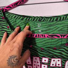 Load image into Gallery viewer, swag princess green zebra top

