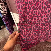 Load image into Gallery viewer, warning this kitten bites pink leopard tank top
