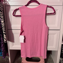 Load image into Gallery viewer, warning this kitten scratches pink tank top
