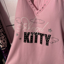 Load image into Gallery viewer, angel kitty pink halter tank top
