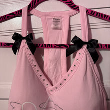 Load image into Gallery viewer, angel kitty pink halter tank top
