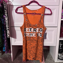 Load image into Gallery viewer, retired scene kid orange zebra tank top
